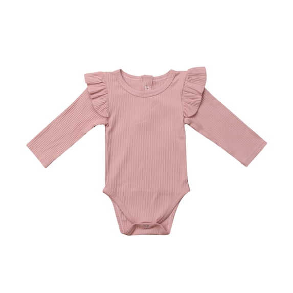 Newborn Baby Boy Girl Romper Jumpsuit Bodysuit Outfits Knitted Cotton Clothes