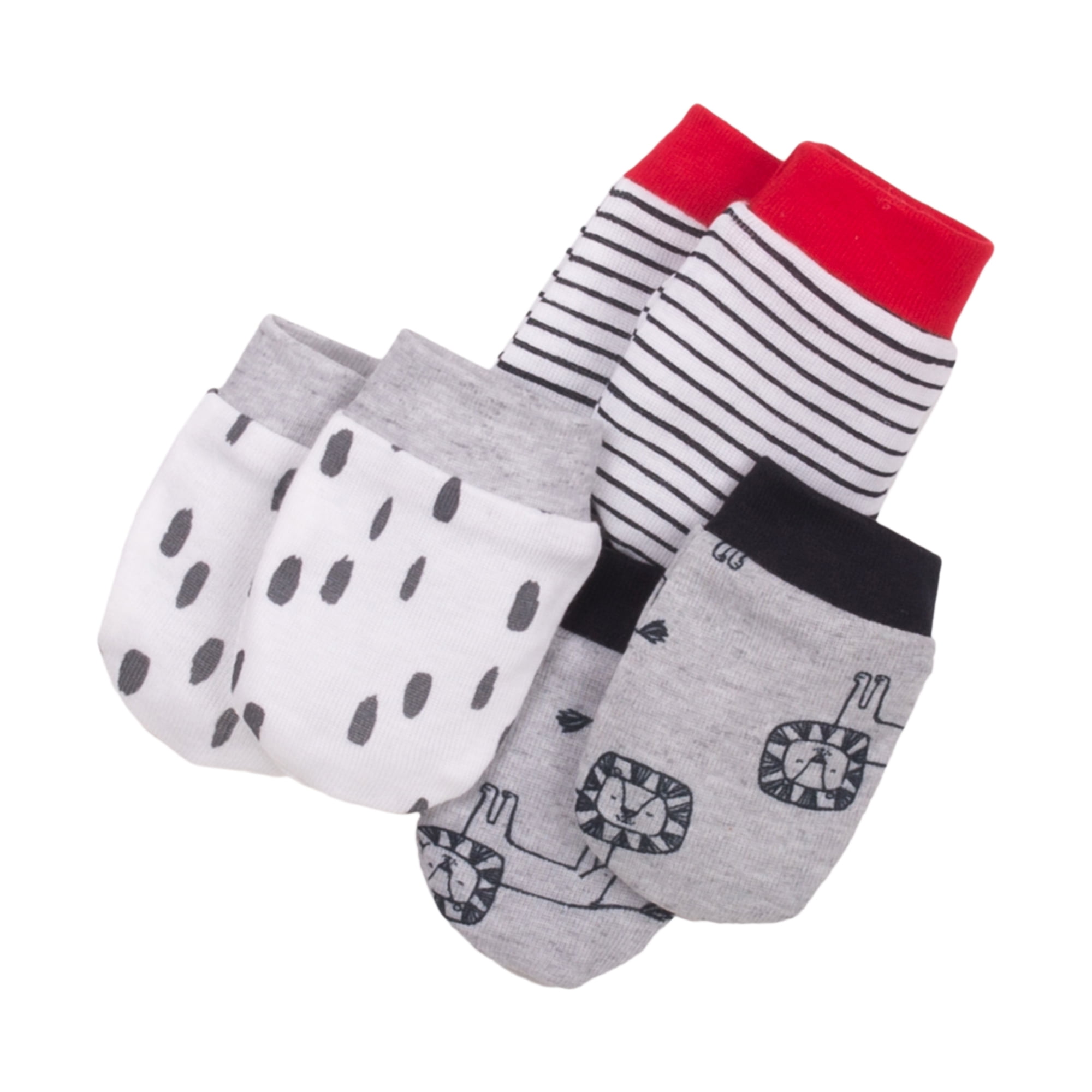 Newborn Baby Boy Scratch Mittens, 3pack