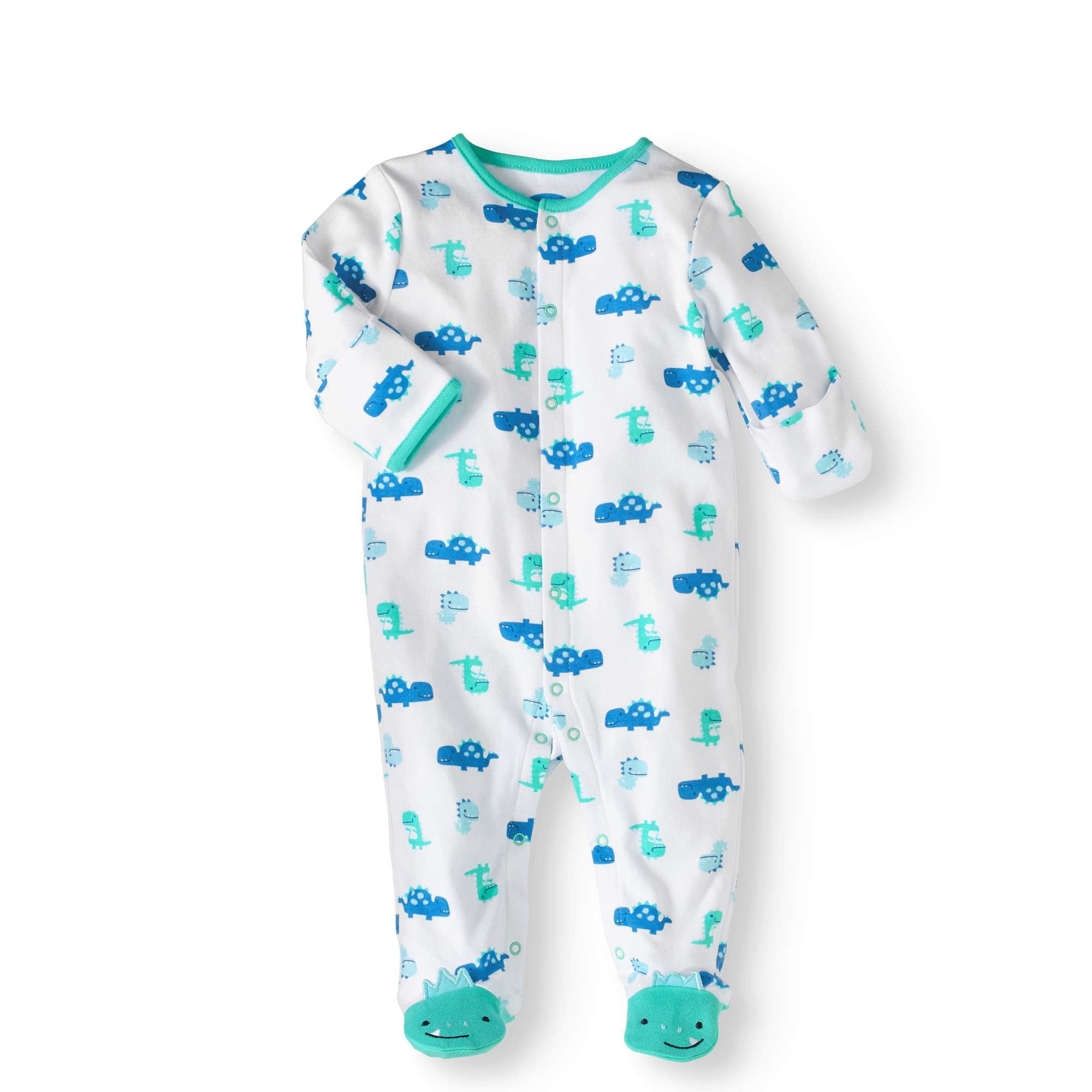 Newborn Baby Boy Sleep 'N Play with Mitten Cuffs