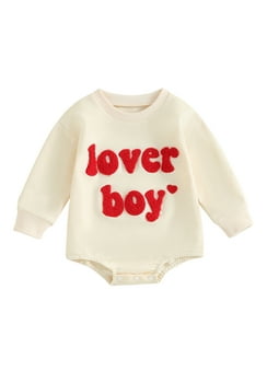 La Boutique by Dondolo Baby Boys Bubble - Blue Valentine Heart Romeo