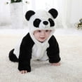 thumbnail image 1 of Newborn Baby Boys Girls Panda One Piece Long Sleeve Cotton Rompers Clothes Set, 1 of 7
