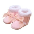 thumbnail image 1 of Baby Boys Girls Slippers Soft Lining Non- Rubber Texture Sole Toddler Crib Shoes Christmas Snow Boots for Kids 2-3 Years, 1 of 7