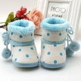 thumbnail image 1 of Newborn Baby Boys Girls Winter Snow Boots Infants Warm Crib Shoes Booties, Blue, 1 of 6
