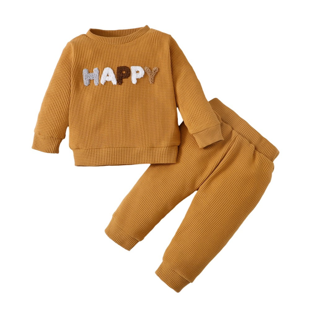 Newborn Baby Boys Outfits Long Sleeve Top Pullover Sweatshirt Long