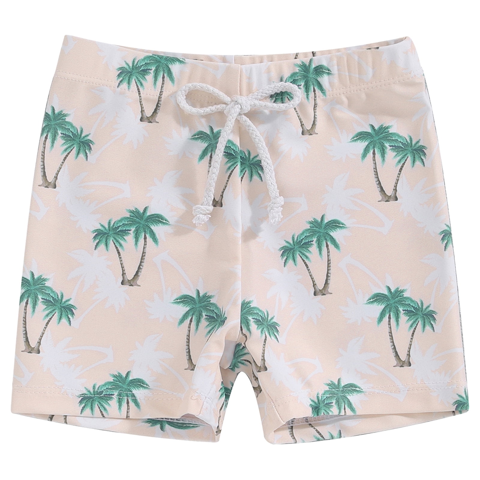 Newborn Baby Boys Swim Trunks Elastic Waist Tree Dinosaur Print Summer Beach Swim Shorts Swimwear Walmart