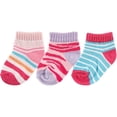 thumbnail image 1 of Newborn Baby Boys' and Girls' Novelty Print No Show Socks 3-Pack, Choose Your Color & Size, 1 of 1