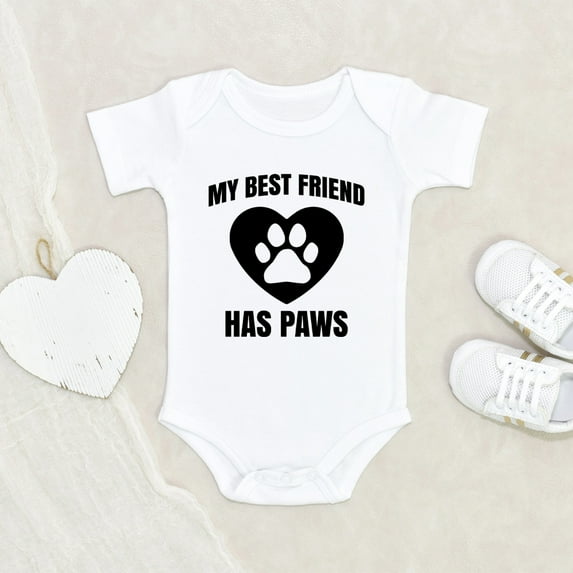 Newborn Baby Clothes - My Friend Has Paws Clothes - Dog Lover Baby Clothes - Cute Baby Clothes