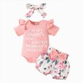 thumbnail image 1 of Newborn Baby Clothing Outfits Cute Romper Bodysuit Bloomer Shorts Set Kaprioy Baby Girl Clothes 3M 6M 9M 12M 18M, 1 of 7