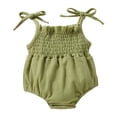thumbnail image 1 of Newborn Baby Cotton Bodysuit Short-Sleeve Unisex Babies Clothing for 3-6 Months Newborn Infant Girls Sleeveless Solid Color Romper Bodysuit Newborn For Children Clothes Fashion, 1 of 7