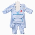 thumbnail image 1 of Newborn Baby Cotton Bodysuit Long-Sleeve Unisex Babies Clothing Newborn Knotted Sleeping Bag Fetal Hat Set Baby Comfortable And Breathable Pajamas 3-6M, 1 of 6