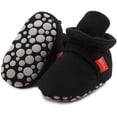 thumbnail image 1 of Newborn Baby Cotton Booties Stay On Slipper Winter Warm Soft Shoes Non-Skid Infant Ankle Boots Crib Shoes, 1 of 6