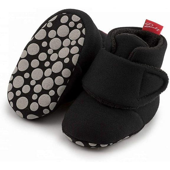 Newborn Baby Cotton Booties Stay On Slipper Winter Warm Soft Shoes Non-Skid Infant Ankle Boots Crib Shoes