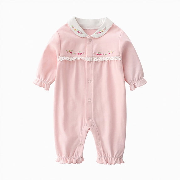 Newborn Baby Cotton Mesh Bodysuit Newborn Infant Girls Ruffles Fly Sleeve Floral Printed Romper Newborn Ribbed Bodysuits Outfits,ruffle fly sleeve romper 9-13 Months