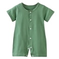 thumbnail image 1 of Newborn Baby Cotton Mesh Bodysuit for 18-24 Months Infant Baby Suit Newborn Crawling Suit Short Sleeved Thin Coat Infant And Toddlert, 1 of 4
