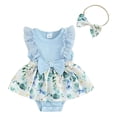 thumbnail image 1 of Newborn Baby Cotton Mesh Bodysuit for 9-12 Months Baby Baby Girls Summer Comfortable And Breathable Bodysuits Cute Cartoon Print Bodysuits, 1 of 7
