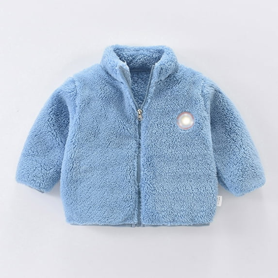Baby Coat Cute Printed Solid Soft Lightweight Long Sleeve Baby Winter Suit for Boys 4-5 Years