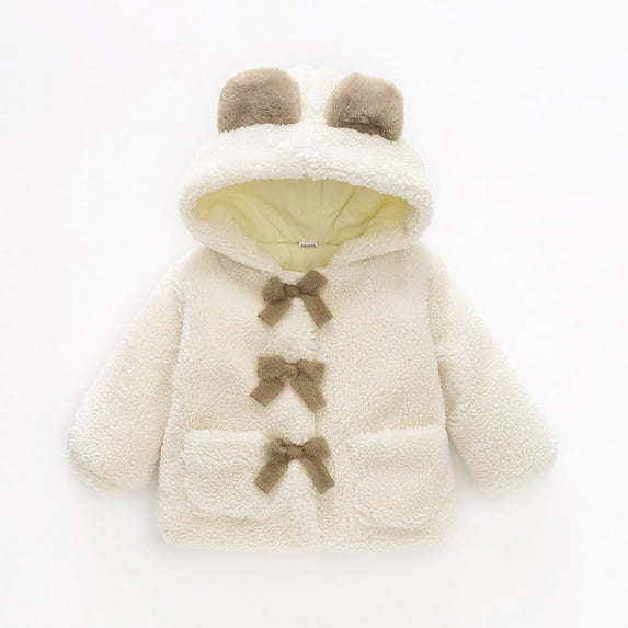 Baby Jacket with Hoodie Cute Cartoon Animal Printed Long Sleeve New Born Clothes for Toddler 6-12 Months