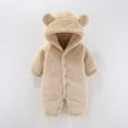 thumbnail image 1 of Baby Romper Romper Hooded Cute Baby Clothes Bear Baby Clothes for Boys 0-3 Months, 1 of 3