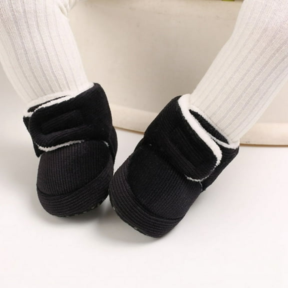 Newborn Baby Fleece Warm Boots Frist Walkers Shoes Infants Soft Sole Booties Snow Shoes