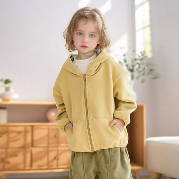 Baby Warm Jacket Cute Cartoon Printed Solid Long Sleeve Boy Winter Outfits for Babies 8-9 Years