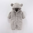thumbnail image 1 of Baby Fluffy Cute Cartoon Animal Outfit Hooded Romper Outfits Girls Boys Winter Snowsuit for Baby Boys 3-6 Months, 1 of 3