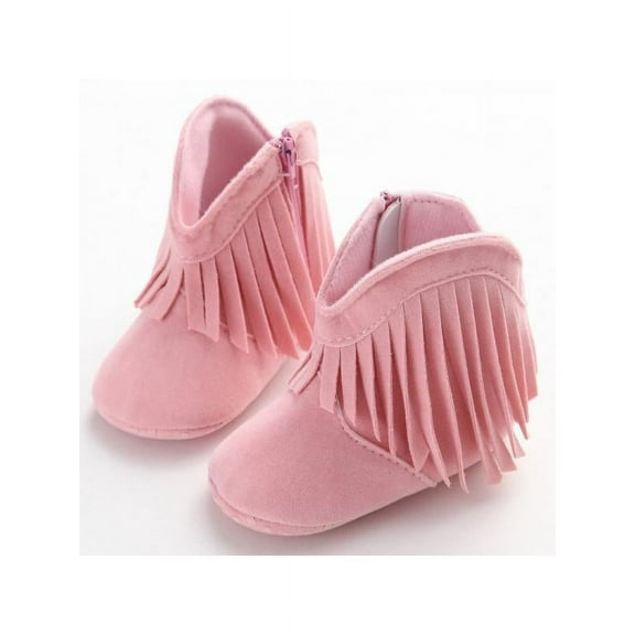 Newborn Baby Fringe Tassel Boots Infant Boy Girl Non-slip Soft Soled Shoes