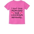 thumbnail image 1 of Newborn Baby Funny Social Distancing Quarantine Announcement Infant Kids T-Shirt 6M Pink, 1 of 1
