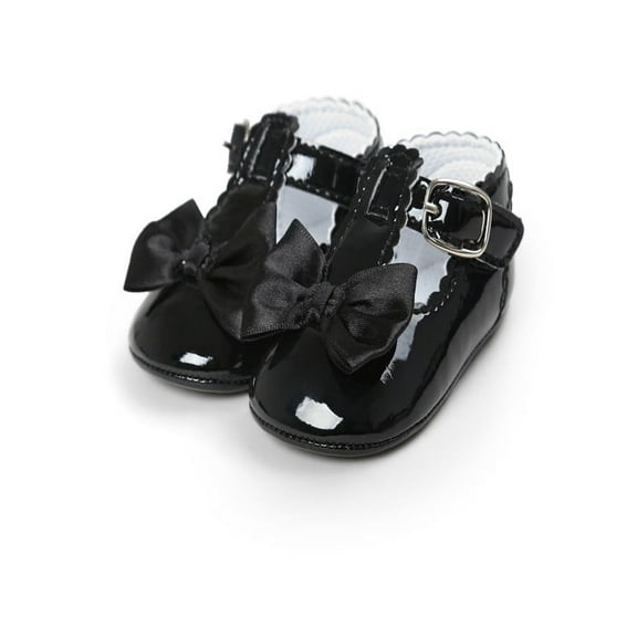 Newborn Baby Girl Bow Anti-slip Crib Shoes Soft Sole Sneakers Prewalker