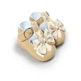 thumbnail image 1 of Newborn Baby Girl Bow Anti-slip Crib Shoes Soft Sole Sneakers Prewalker, 1 of 5