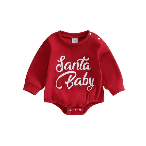 Newborn Baby Girl Boy Christmas Outfit Who Stole Long Sleeve Bubble Romper Sweatshirt Onesie Cute Fall Clothes