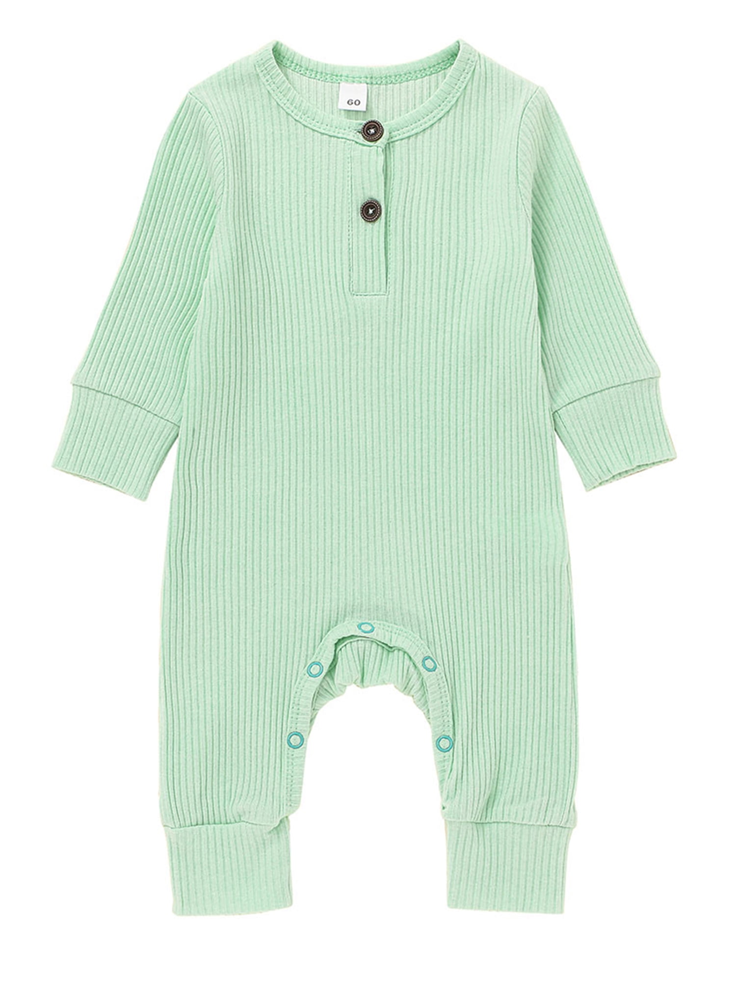 Newborn Baby Girl Boys Botton Down Romper Nightgowns Sleepwear Sleeping