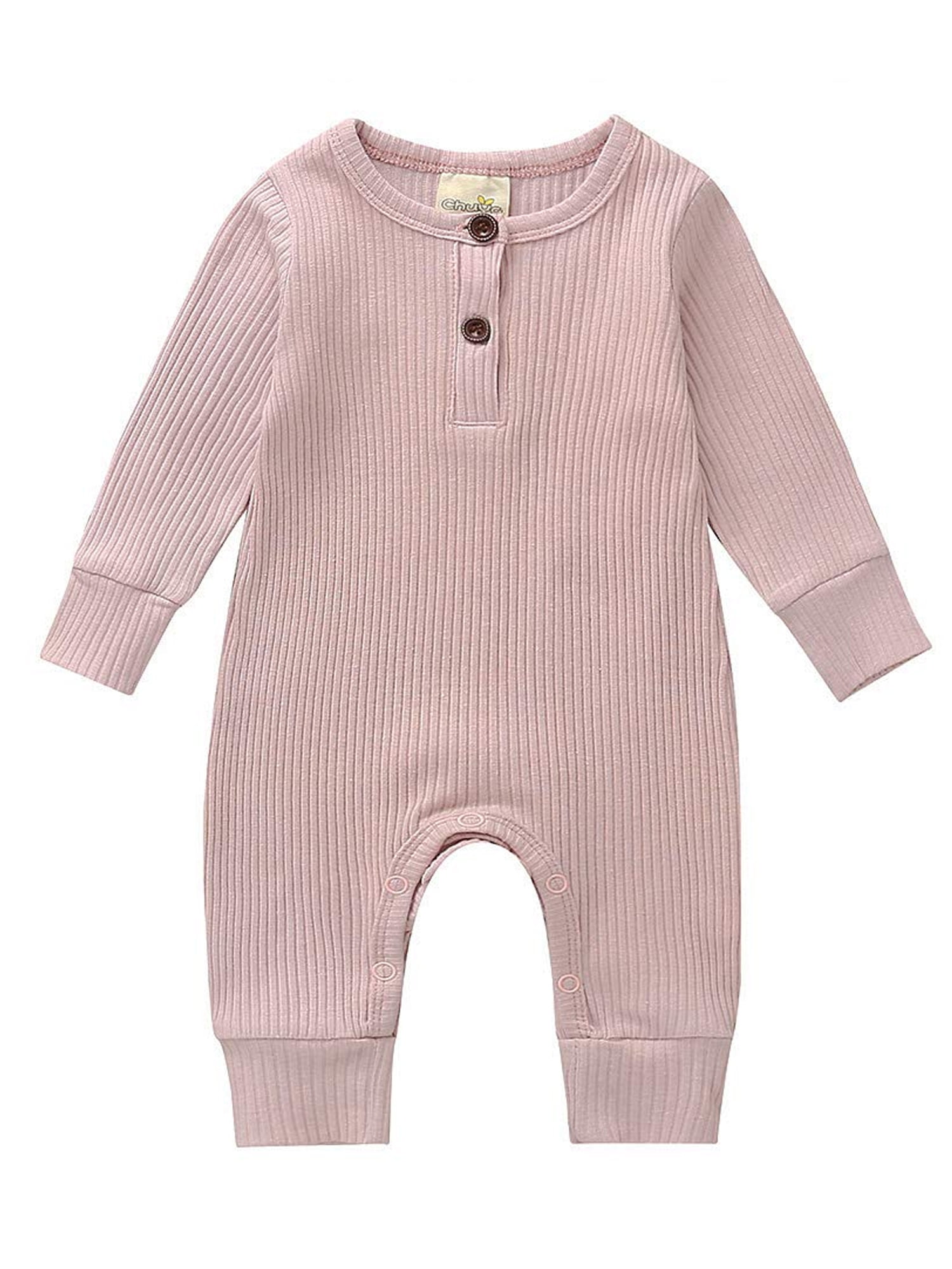 Newborn Baby Girl Boys Botton Down Romper Nightgowns Sleepwear Sleeping