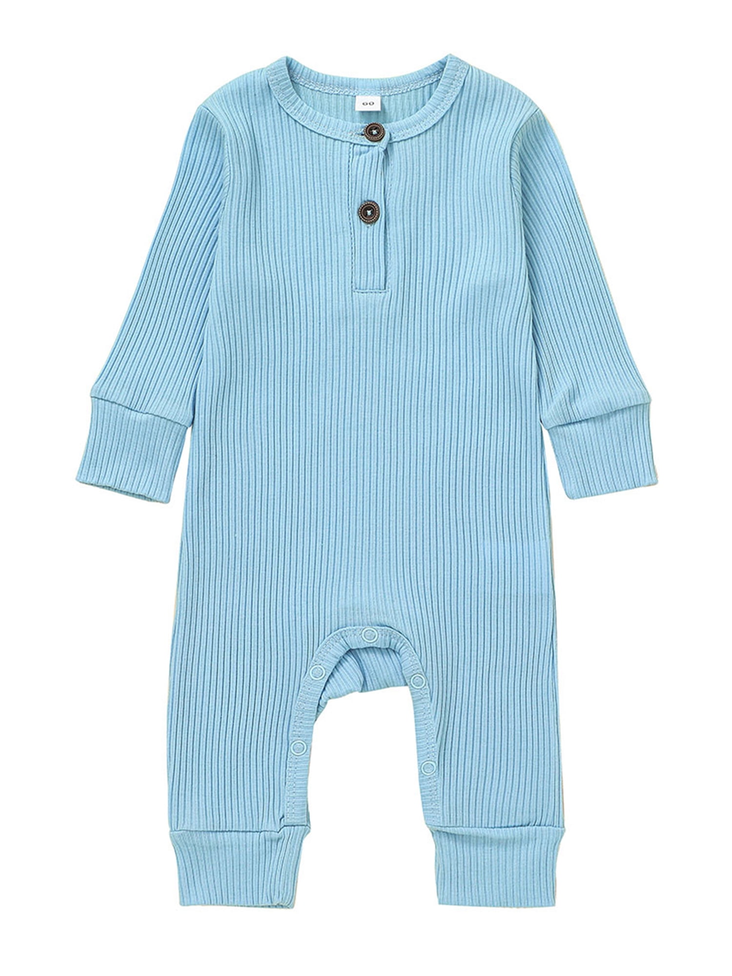 Newborn Baby Girl Boys Botton Down Romper Nightgowns Sleepwear Sleeping