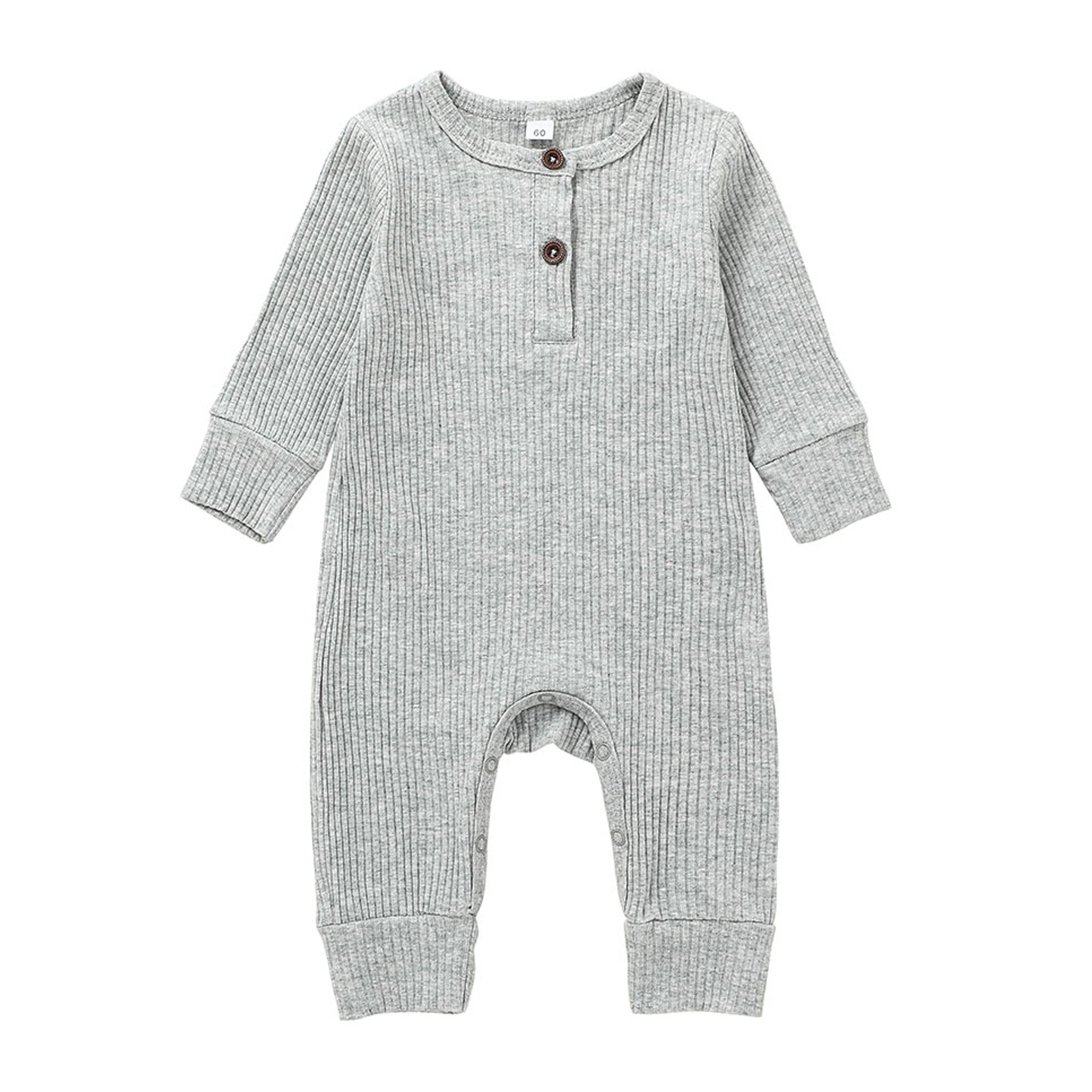 Newborn Baby Girl Boys Botton Down Romper Nightgowns Sleepwear Sleeping