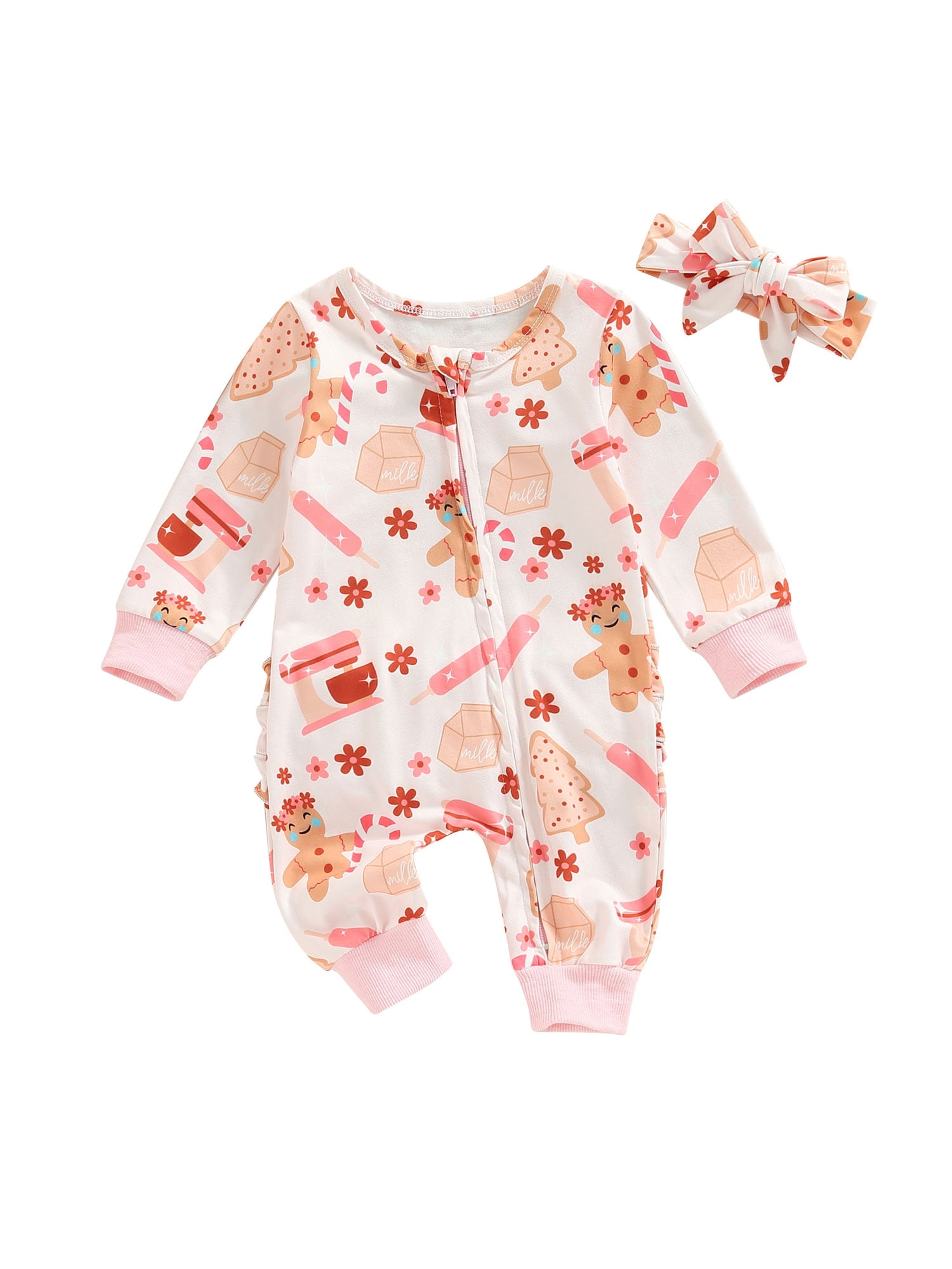 ROMPER - PINK GINGERBREAD ROMPER - PINK GINGERBREAD