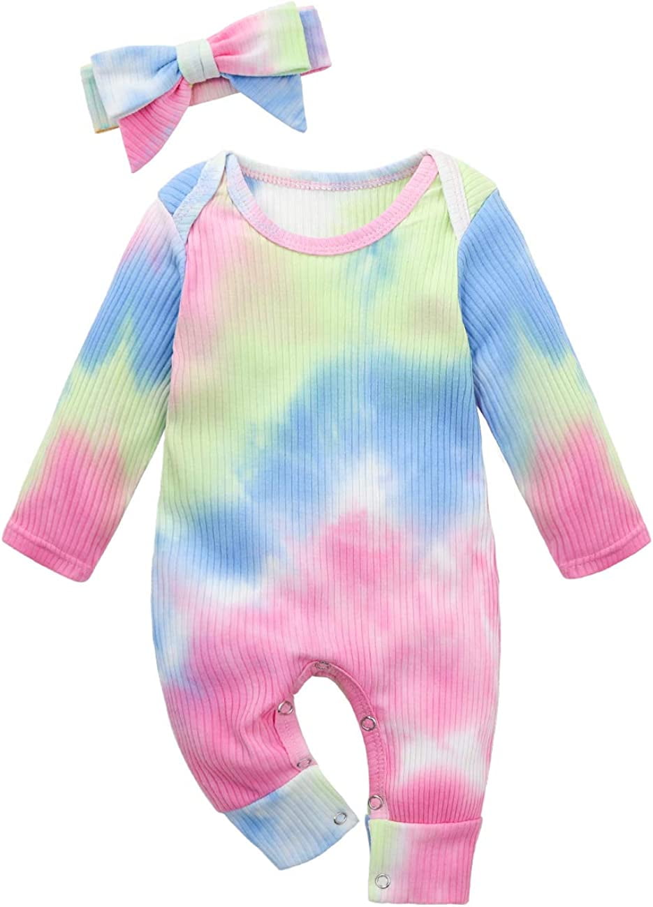 Newborn Baby Girl Clothes Romper Onesie Cotton Newborn Outfit for Girls Cute Infant Girl Jumpsuits Clothes 0-3 Months