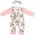 thumbnail image 1 of Newborn Baby Girl Clothes Romper Onesie Cotton Newborn Outfit for Girls Cute Infant Girl Jumpsuits Clothes 3-6 Months, 1 of 6
