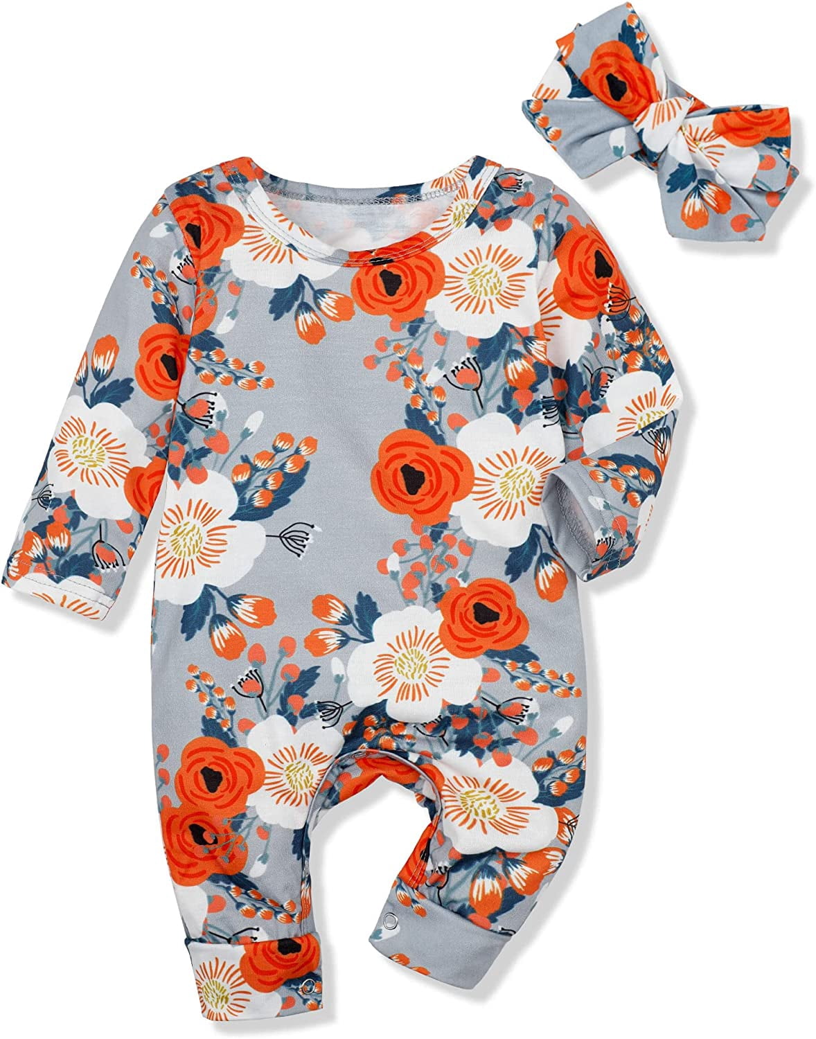 Newborn Baby Girl Clothes Romper Onesie Cotton Newborn Outfit for Girls Cute Infant Girl Jumpsuits Clothes 3-6 Months