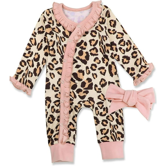 Newborn Baby Girl Clothes Romper Onesie Cotton Newborn Outfit for Girls Cute Infant Girl Jumpsuits Clothes 6-9 Months