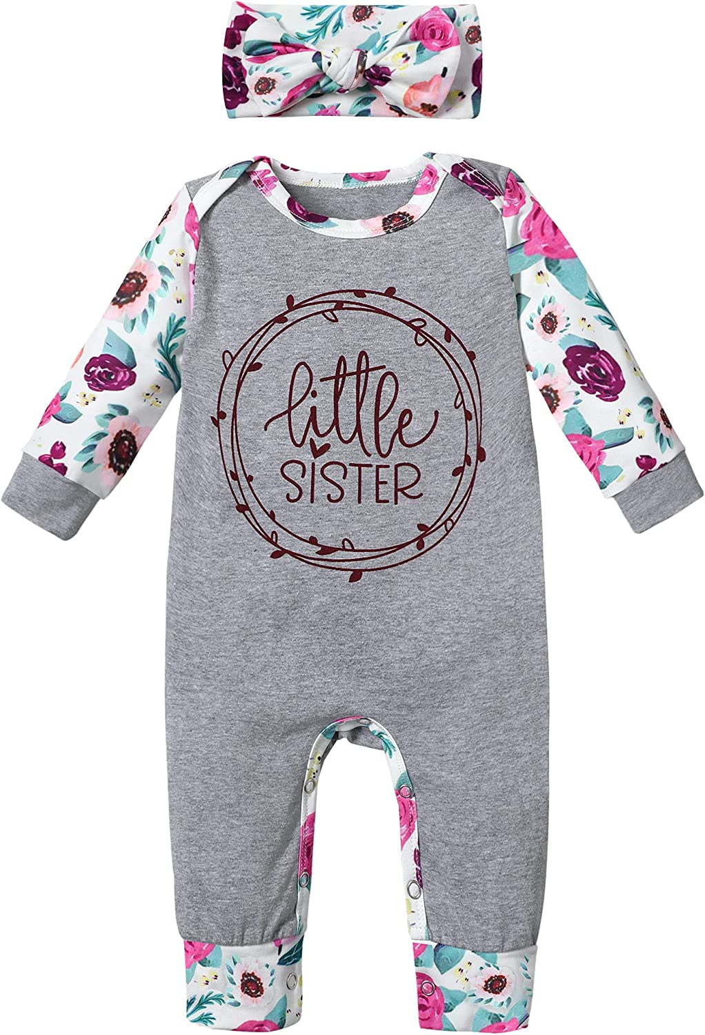 Newborn Baby Girl Clothes Romper Onesie Cotton Newborn Outfit for Girls Cute Infant Girl Jumpsuits Clothes Preemie