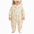 thumbnail image 1 of Newborn Baby Girl Fall Clothes Letter Embroidery Long Sleeve Romper Winter Jumpsuit, 1 of 9