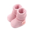 thumbnail image 1 of Newborn Baby Girl Flower Warm Snow Boots Shoes Toddler Soft Sole Booties, 1 of 5