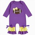 thumbnail image 1 of Newborn Baby Girl Football Outfit Game Day Rugby Long Sleeve Romper Ruffle Jumpsuit Infant Fall Winter Clothes, 1 of 7
