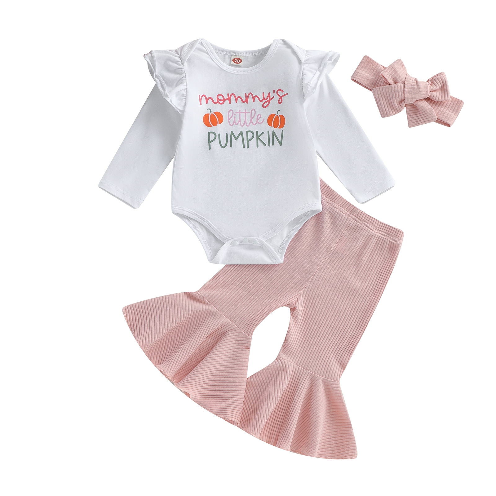 Newborn Baby Girl Halloween Outfit 6M 12M 18M 24M Cutest Pumpkin