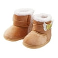 thumbnail image 1 of Newborn Baby Girl Plush Snow Booties Keep Warm Shoes Non-Slip Sneaker Walking Soft-Soled Breathable Heart Wings First Walkers, 1 of 4