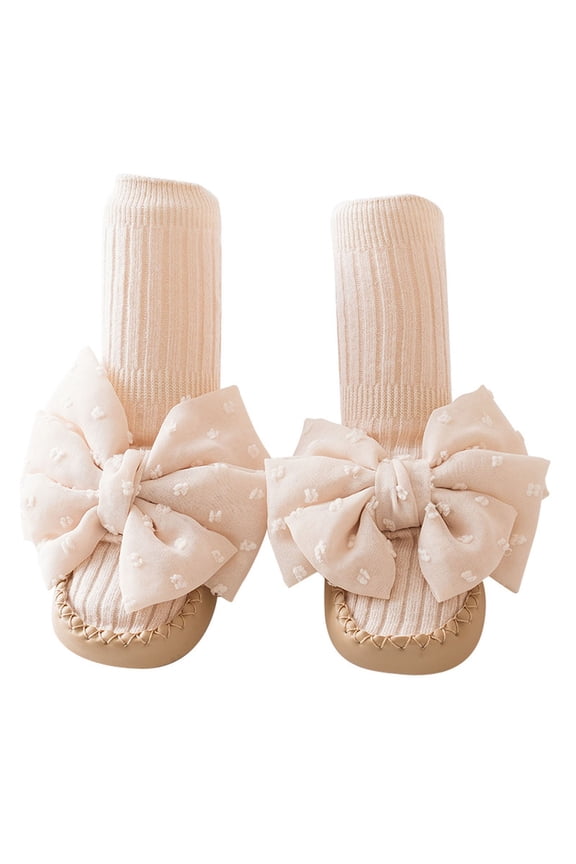 Newborn Baby Girl Sock Shoes Non-slip Floor Slippers Walking Shoes