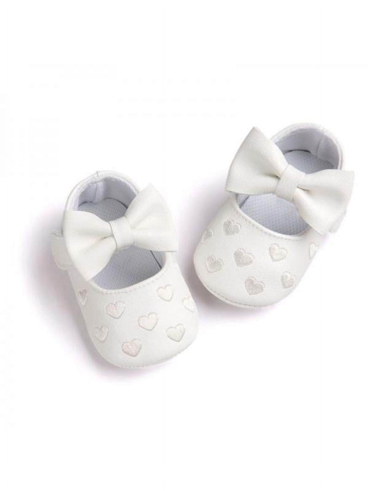 Newborn Baby Girl Soft Crib Shoes Infants Antislip Omagie Prewalker 0