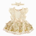 thumbnail image 1 of Newborn Baby Girl Summer Clothes Ruffle Bow Dress Romper Jumpsuit One Piece Outfit Cute Infant Girl Clothing Kaprioy Toddler Girl Clothes 3 6 9 12 18 Months, 1 of 4