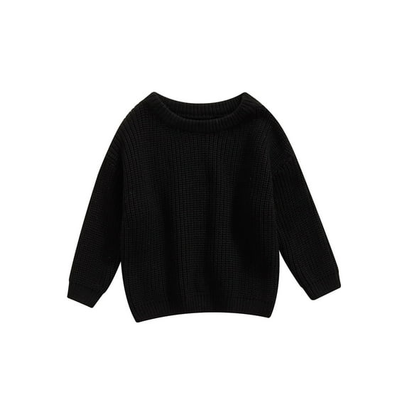 Newborn Baby Girls Boys Knitted Sweater Long Sleeve Sweatshirt Warm Crewneck Tops Autumn Winter Outfits