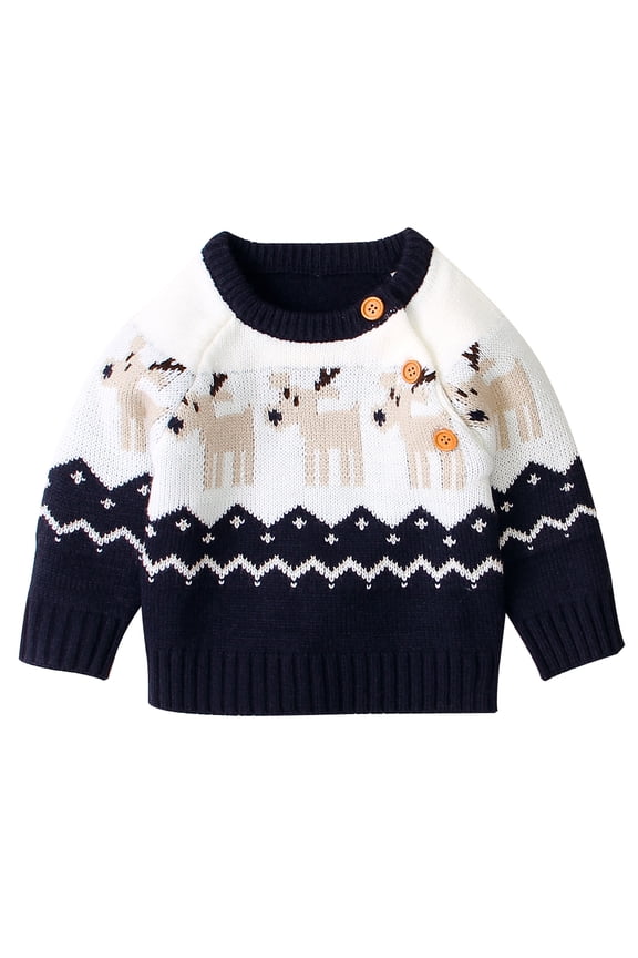Newborn Baby Girls Boys Ugly Christmas Sweater Knit Oversized Sweaters Sweatshirt Outfits for Kids Infant